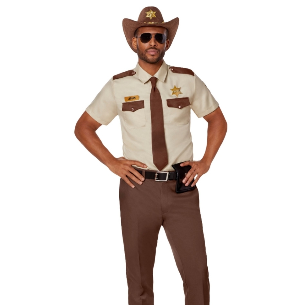 New Spirit Halloween Adult Unisex Sheriff Uniform